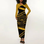 Egypt Tree Of Life Long Sleeve Bodycon Dress The Fig In Ancient Egyptian