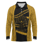 Egypt Tree Of Life Long Sleeve Polo Shirt The Fig In Ancient Egyptian