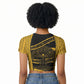 Egypt Tree Of Life Raglan Cropped T shirt The Fig In Ancient Egyptian