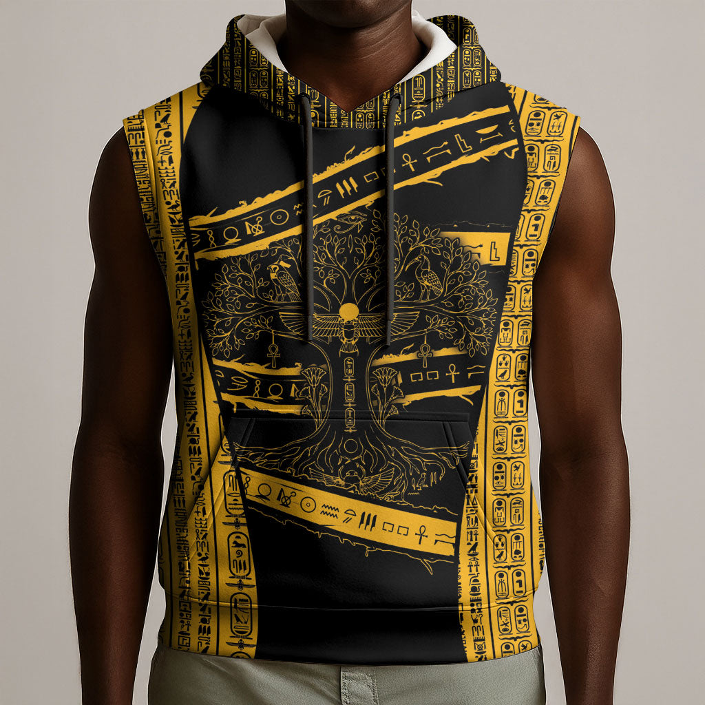 Egypt Tree Of Life Sleeveless Hoodie The Fig In Ancient Egyptian