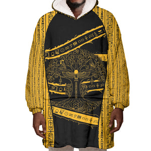 Egypt Tree Of Life Wearable Blanket Hoodie The Fig In Ancient Egyptian
