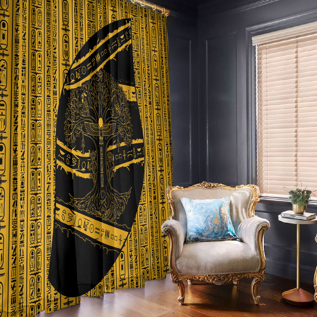 Egypt Tree Of Life Window Curtain The Fig In Ancient Egyptian