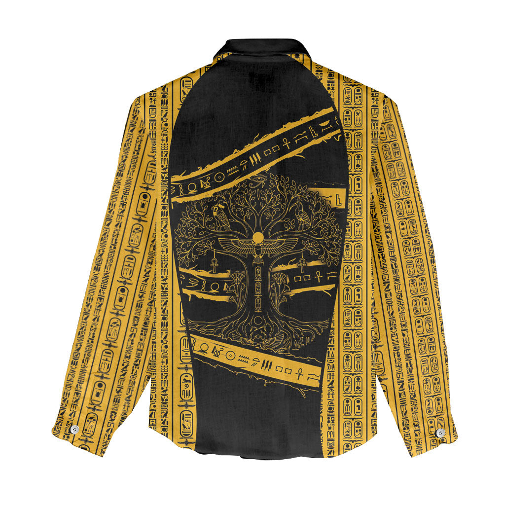 Egypt Tree Of Life Women Casual Shirt The Fig In Ancient Egyptian