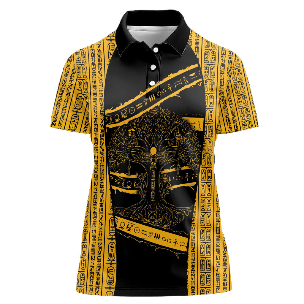 Egypt Tree Of Life Women Polo Shirt The Fig In Ancient Egyptian