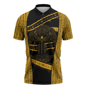 Egypt Tree Of Life Zipper Polo Shirt The Fig In Ancient Egyptian