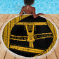 Egypt Sistrum Beach Blanket Ancient Mythology Sacred Rattling Instrument