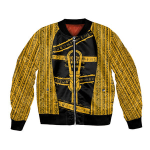 Egypt Sistrum Bomber Jacket Ancient Mythology Sacred Rattling Instrument
