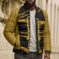 Egypt Sistrum Bomber Puffer Jacket Ancient Mythology Sacred Rattling Instrument