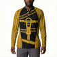 Egypt Sistrum Button Sweatshirt Ancient Mythology Sacred Rattling Instrument