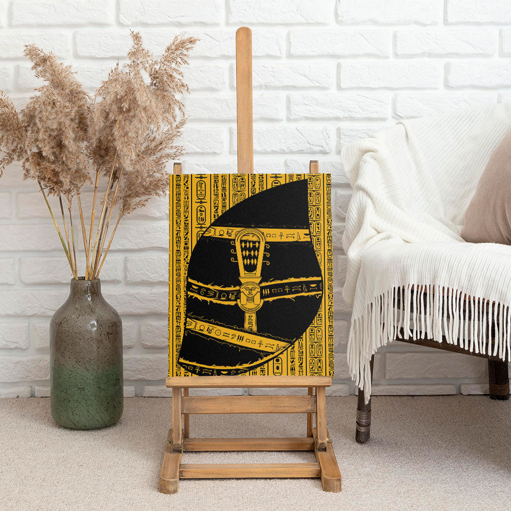 Egypt Sistrum Canvas Wall Art Ancient Mythology Sacred Rattling Instrument