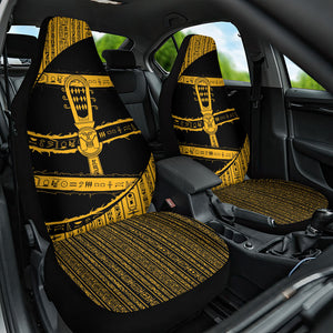 Egypt Sistrum Car Seat Cover Ancient Mythology Sacred Rattling Instrument