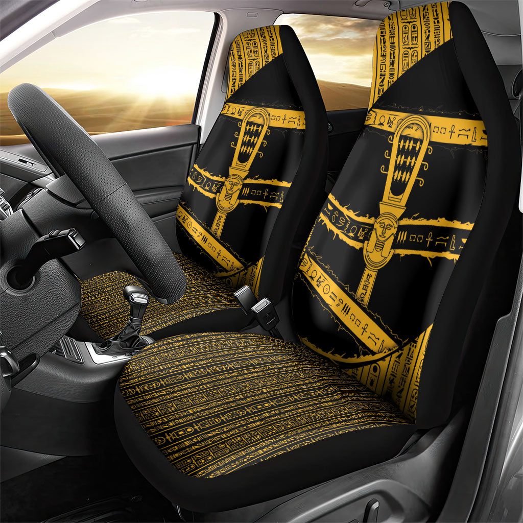 Egypt Sistrum Car Seat Cover Ancient Mythology Sacred Rattling Instrument