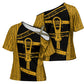 Egypt Sistrum Cross Shoulder Shirt Ancient Mythology Sacred Rattling Instrument