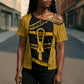 Egypt Sistrum Cross Shoulder Shirt Ancient Mythology Sacred Rattling Instrument