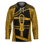 Egypt Sistrum Hockey Jersey Ancient Mythology Sacred Rattling Instrument