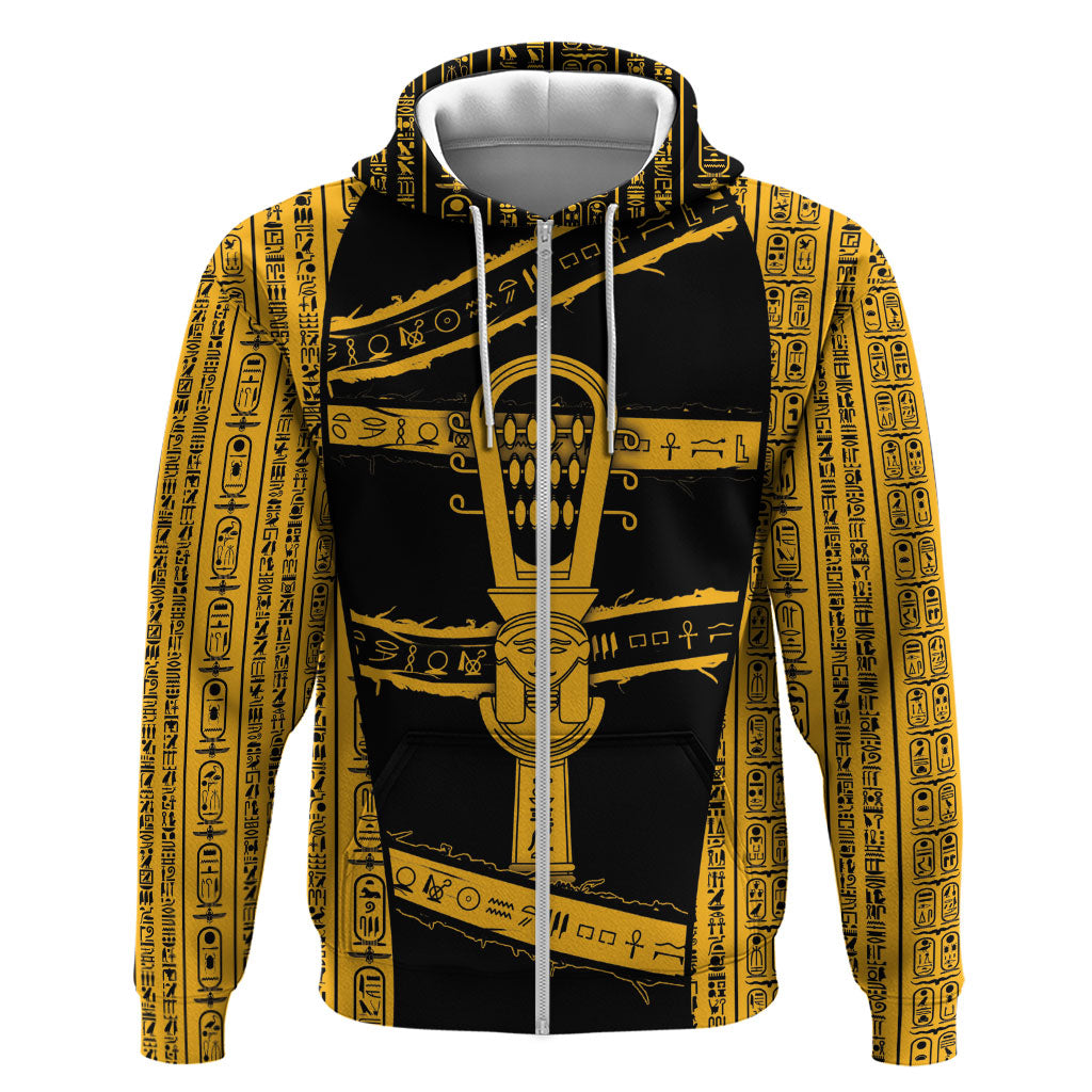 Egypt Sistrum Hoodie Ancient Mythology Sacred Rattling Instrument