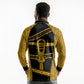 Egypt Sistrum Long Sleeve Polo Shirt Ancient Mythology Sacred Rattling Instrument