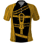 Egypt Sistrum Polo Shirt Ancient Mythology Sacred Rattling Instrument
