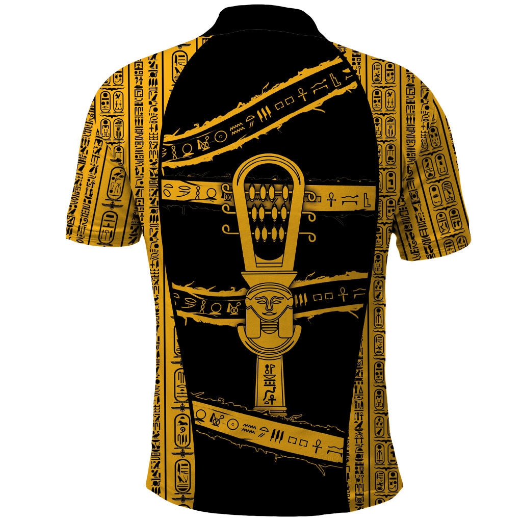 Egypt Sistrum Polo Shirt Ancient Mythology Sacred Rattling Instrument