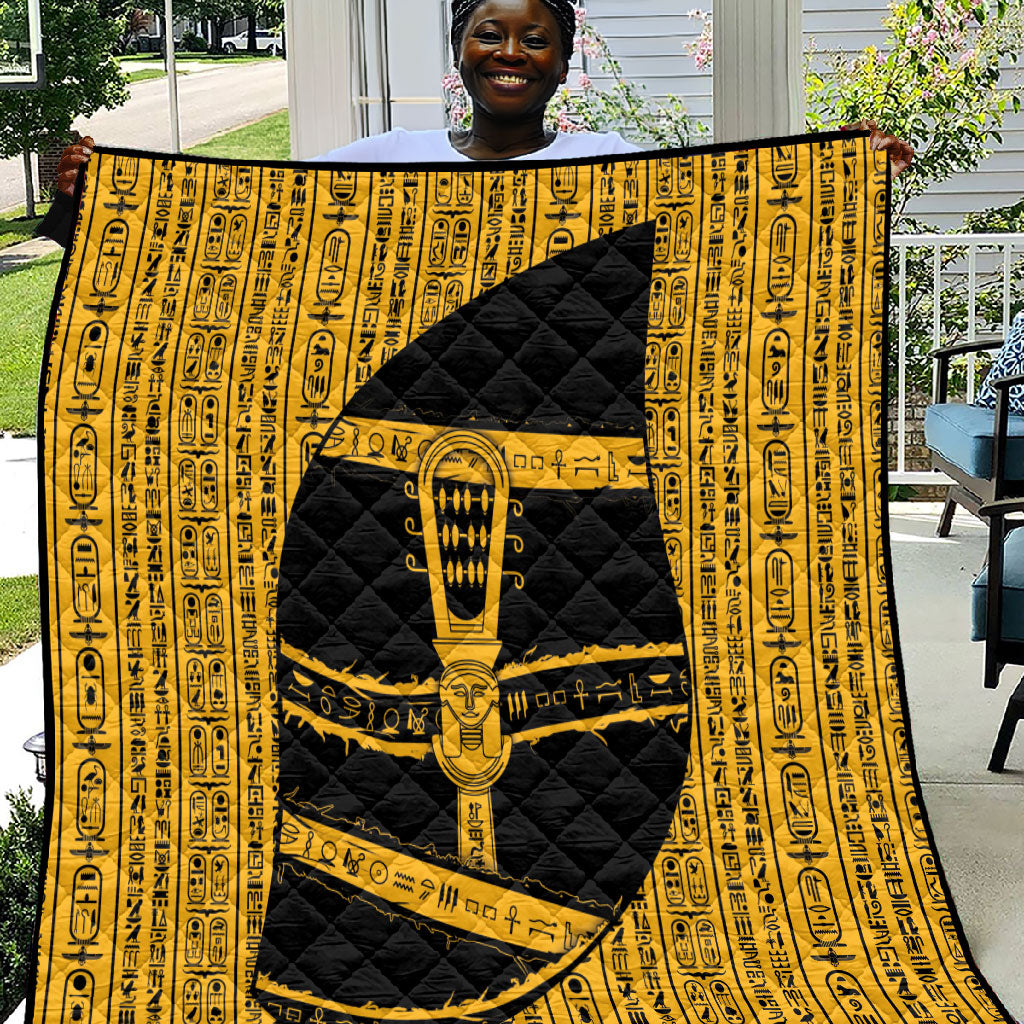 Egypt Sistrum Quilt Ancient Mythology Sacred Rattling Instrument