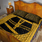 Egypt Sistrum Quilt Bed Set Ancient Mythology Sacred Rattling Instrument
