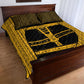Egypt Sistrum Quilt Bed Set Ancient Mythology Sacred Rattling Instrument