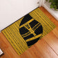 Egypt Sistrum Rubber Doormat Ancient Mythology Sacred Rattling Instrument