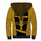Egypt Sistrum Sherpa Hoodie Ancient Mythology Sacred Rattling Instrument