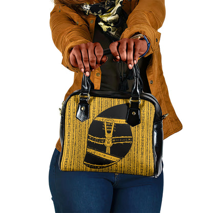 Egypt Sistrum Shoulder Handbag Ancient Mythology Sacred Rattling Instrument