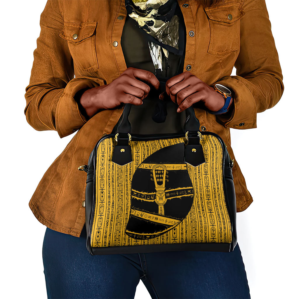 Egypt Sistrum Shoulder Handbag Ancient Mythology Sacred Rattling Instrument