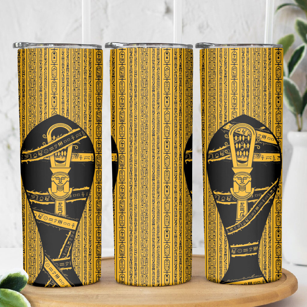 Egypt Sistrum Skinny Tumbler Ancient Mythology Sacred Rattling Instrument