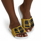 Egypt Sistrum Slide Sandals Ancient Mythology Sacred Rattling Instrument