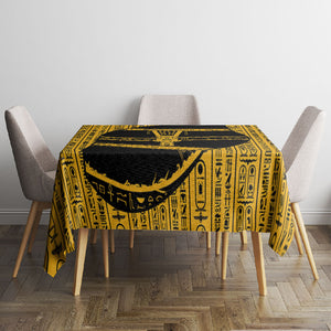 Egypt Sistrum Tablecloth Ancient Mythology Sacred Rattling Instrument