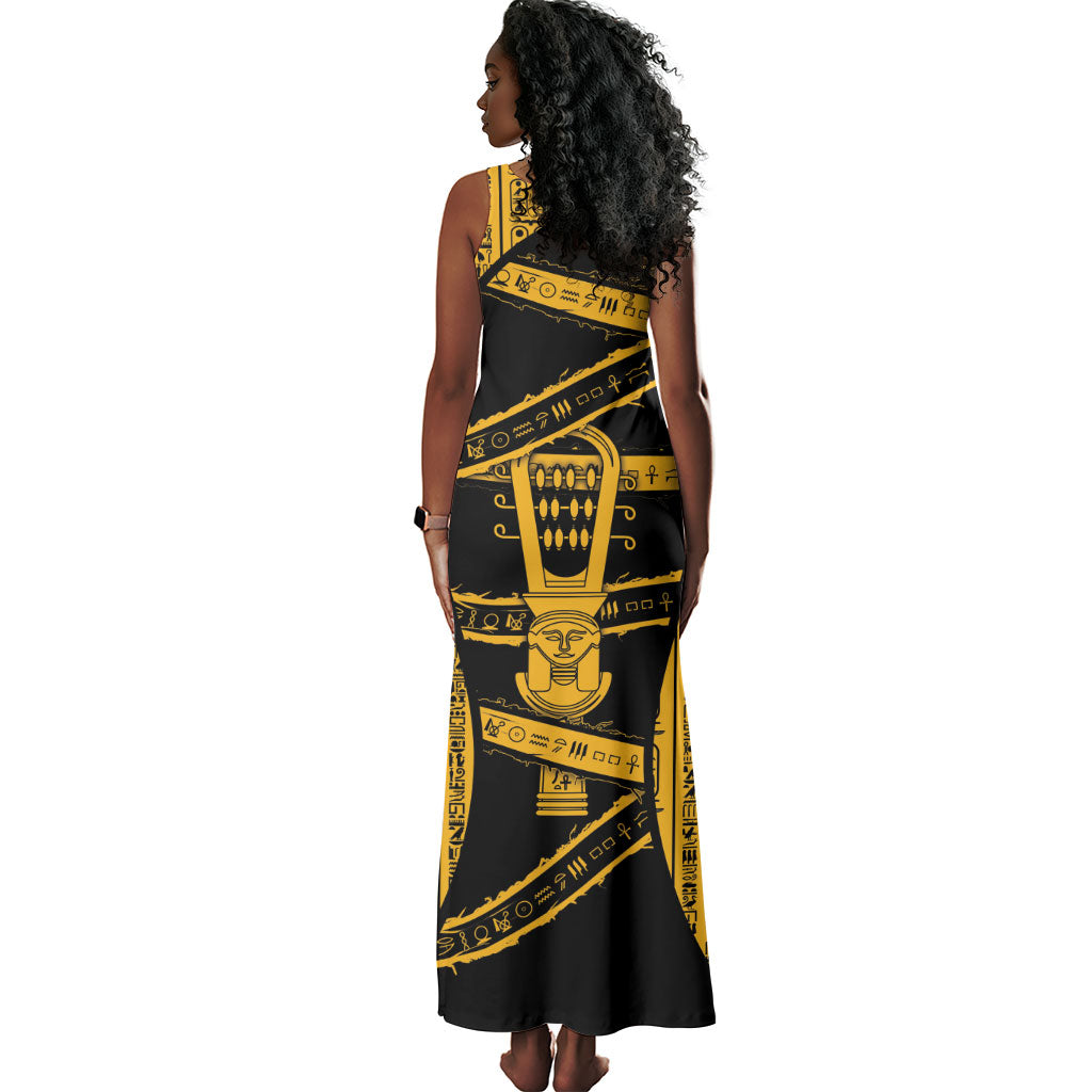Egypt Sistrum Tank Maxi Dress Ancient Mythology Sacred Rattling Instrument