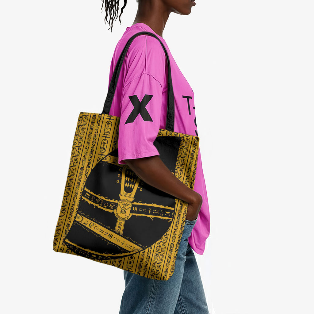 Egypt Sistrum Tote Bag Ancient Mythology Sacred Rattling Instrument