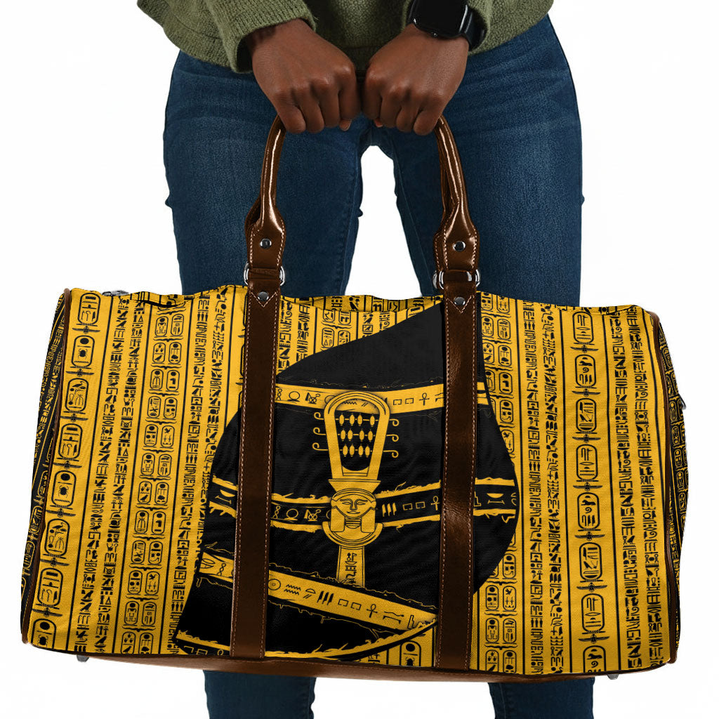 Egypt Sistrum Travel Bag Ancient Mythology Sacred Rattling Instrument
