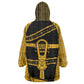 Egypt Sistrum Wearable Blanket Hoodie Ancient Mythology Sacred Rattling Instrument