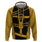 Egypt Sistrum Zip Hoodie Ancient Mythology Sacred Rattling Instrument