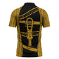 Egypt Sistrum Zipper Polo Shirt Ancient Mythology Sacred Rattling Instrument