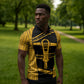 Egypt Sistrum Zipper Polo Shirt Ancient Mythology Sacred Rattling Instrument