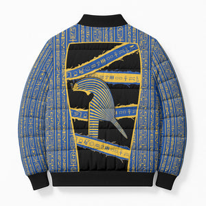 Egypt Nemyss Bomber Puffer Jacket Ancient Mythology Pharaoh Royal