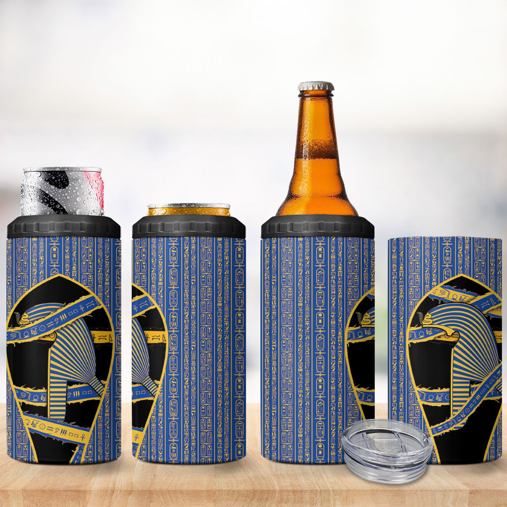 Egypt Nemyss 4 in 1 Can Cooler Tumbler Ancient Mythology Pharaoh Royal