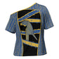 Egypt Nemyss Cross Shoulder Shirt Ancient Mythology Pharaoh Royal