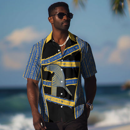 Egypt Nemyss Hawaiian Shirt Ancient Mythology Pharaoh Royal