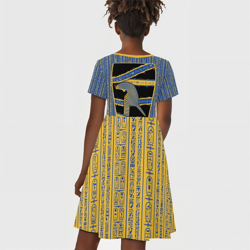 Egypt Nemyss Kid Short Sleeve Dress Ancient Mythology Pharaoh Royal