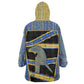 Egypt Nemyss Kid Wearable Blanket Hoodie Ancient Mythology Pharaoh Royal