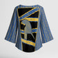 Egypt Nemyss Kimono Sleeve Blouse Ancient Mythology Pharaoh Royal