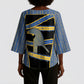 Egypt Nemyss Kimono Sleeve Blouse Ancient Mythology Pharaoh Royal