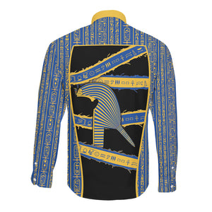 Egypt Nemyss Long Sleeve Button Shirt Ancient Mythology Pharaoh Royal