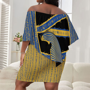 Egypt Nemyss Off Shoulder Short Dress Ancient Mythology Pharaoh Royal